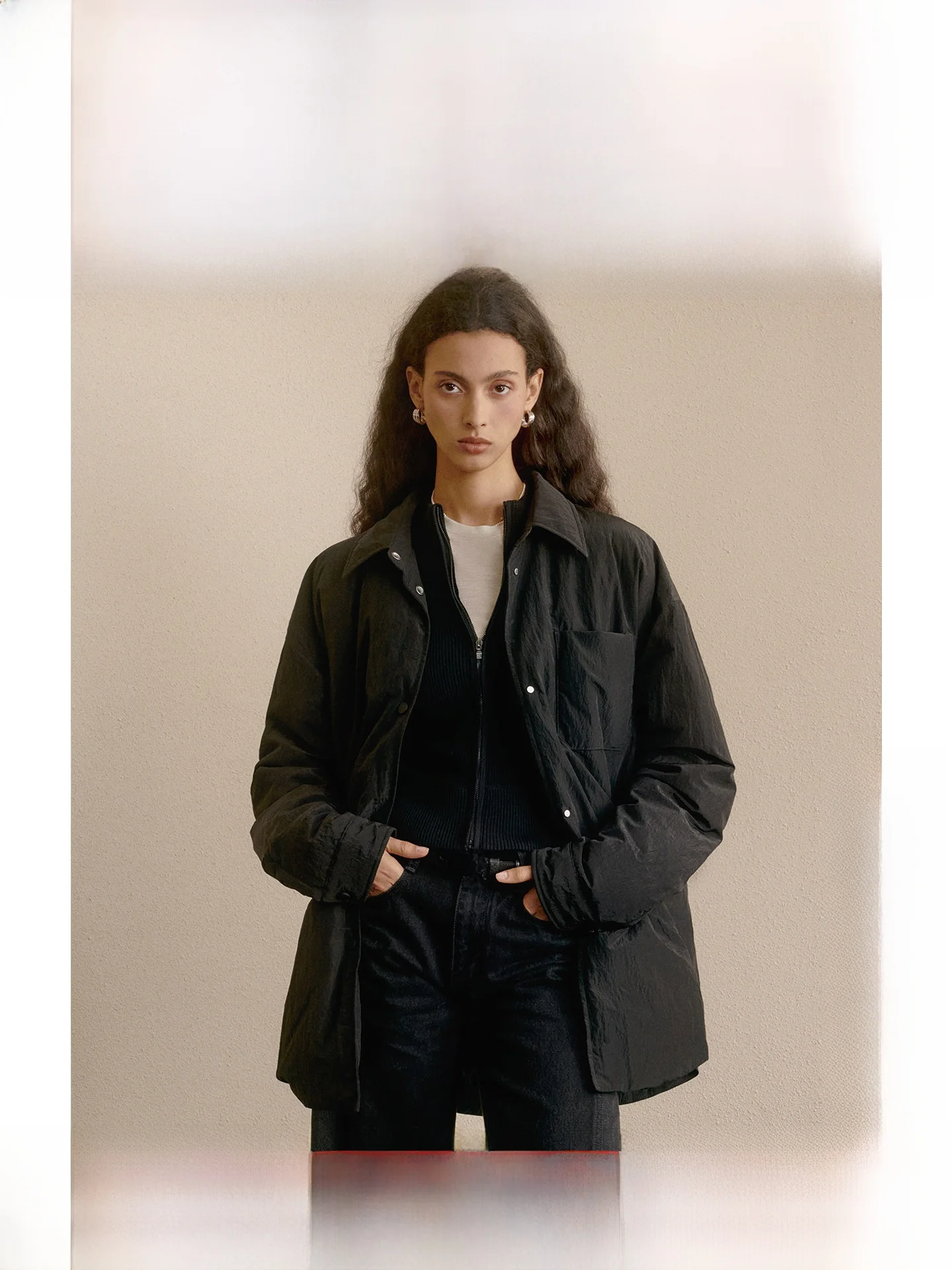 

ZhiZhi Lightweight down Jaet Women's Casual irt Sle Goose down Autumn Spring Faionable Thin Nylon Outerwear Coat