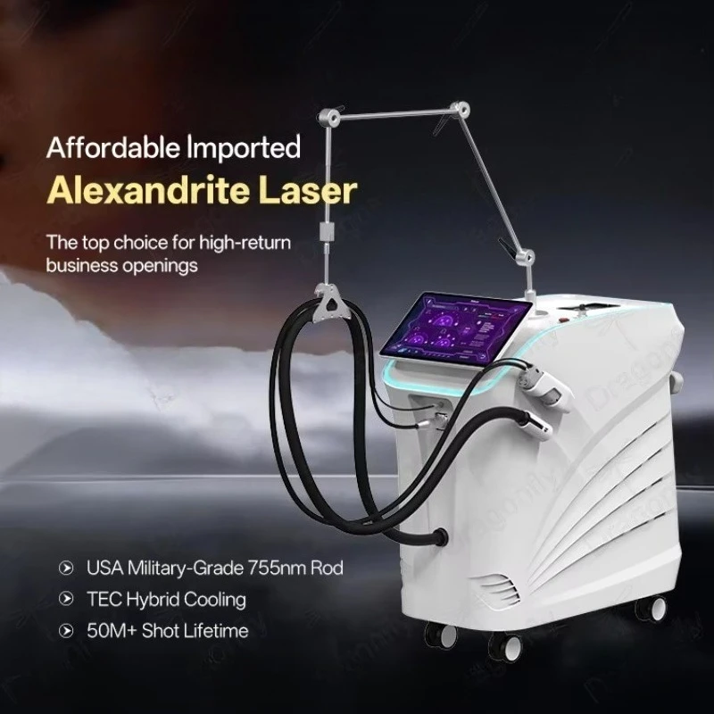 CE Certified Alexandrite  GentleMax Pro 755nm 1064nm Laser Hair Removal Machine Skin Tightening US Plug High-End Device