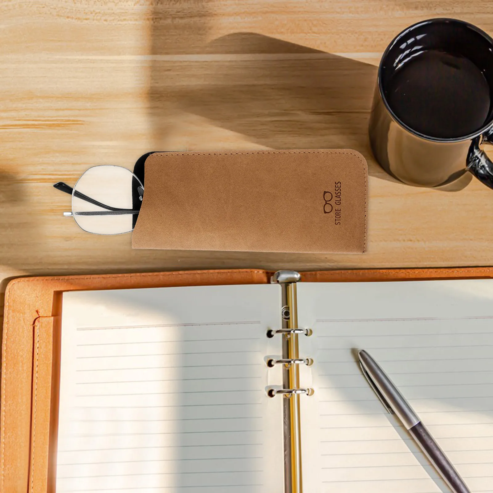 2 Stuks Zachte Brillentas Vintage PU Brillenkoker Slanke Draagbare Zonnebrilzakje Leesbril Bescherming Zakelijke Brillenkoker