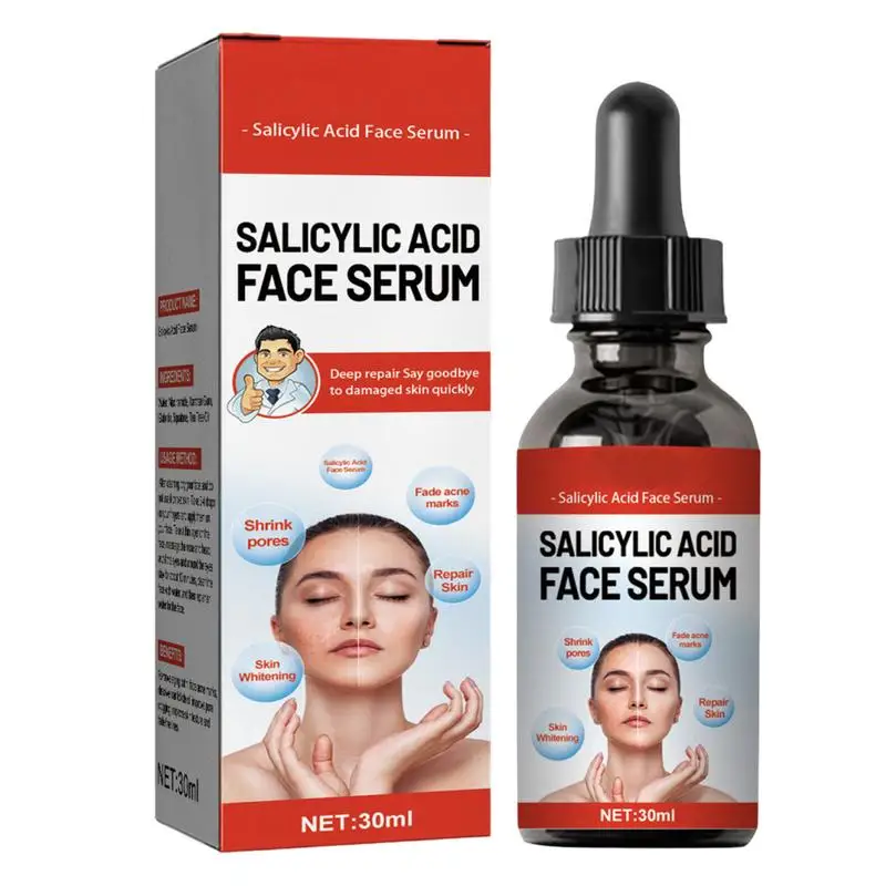 30ml Salicylic Acid Facial Serum Face Removing Large Pores Tightening Repairing Large Pores Facial Pore Minimizing Essence