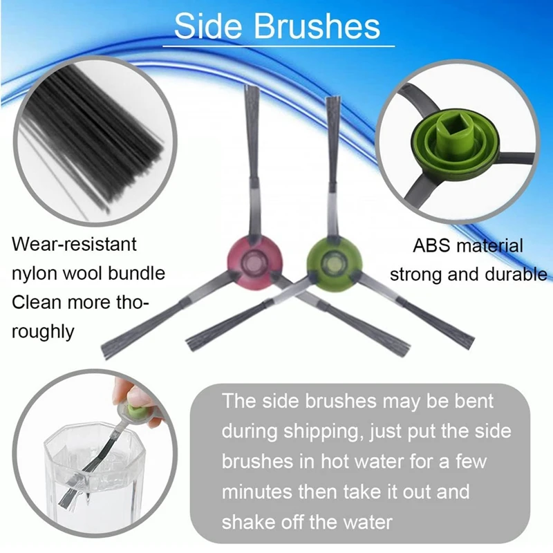 For ECOVACS Deebot T9 AIVI T8 AIVI N8 Pro Series Parts Accessories Robot Vacuum Cleaner Main Side Brush Dust Bags HEPA Filter