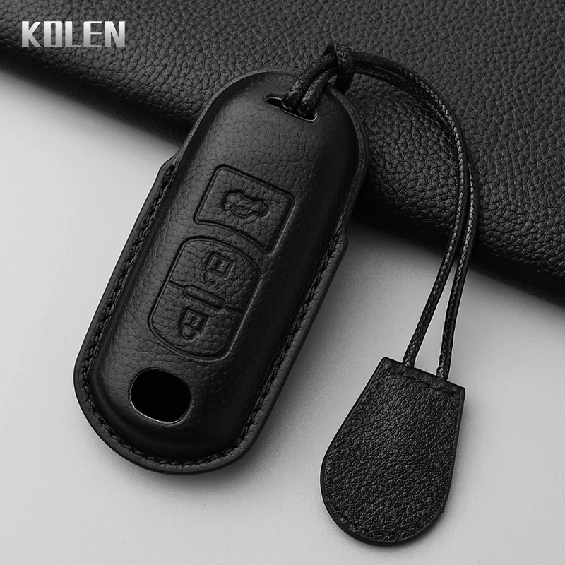 Leather Car Key Cas… - image