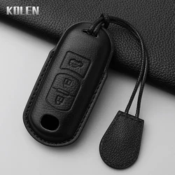 Leather Car Key Case Cover Shell For Mazda 2 3 6 Atenza Axela Demio CX-5 CX5 CX-3 CX3 CX7 CX-7 CX-9 CX9 MX5 2 3 Buttons Keychain