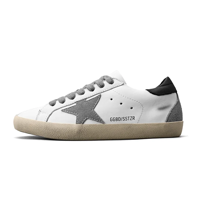 2025 New Couple Sports Shoes, Flat Anti-slip Skateboarding Shoes, Couple Retro Dirty White Shoes, Student Couple Shoes