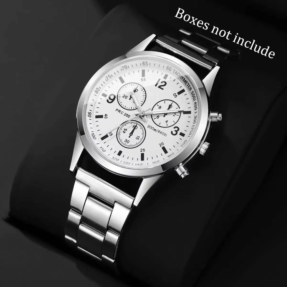 Men's Luxury Arabic Dial Quartz Watch, Elegant