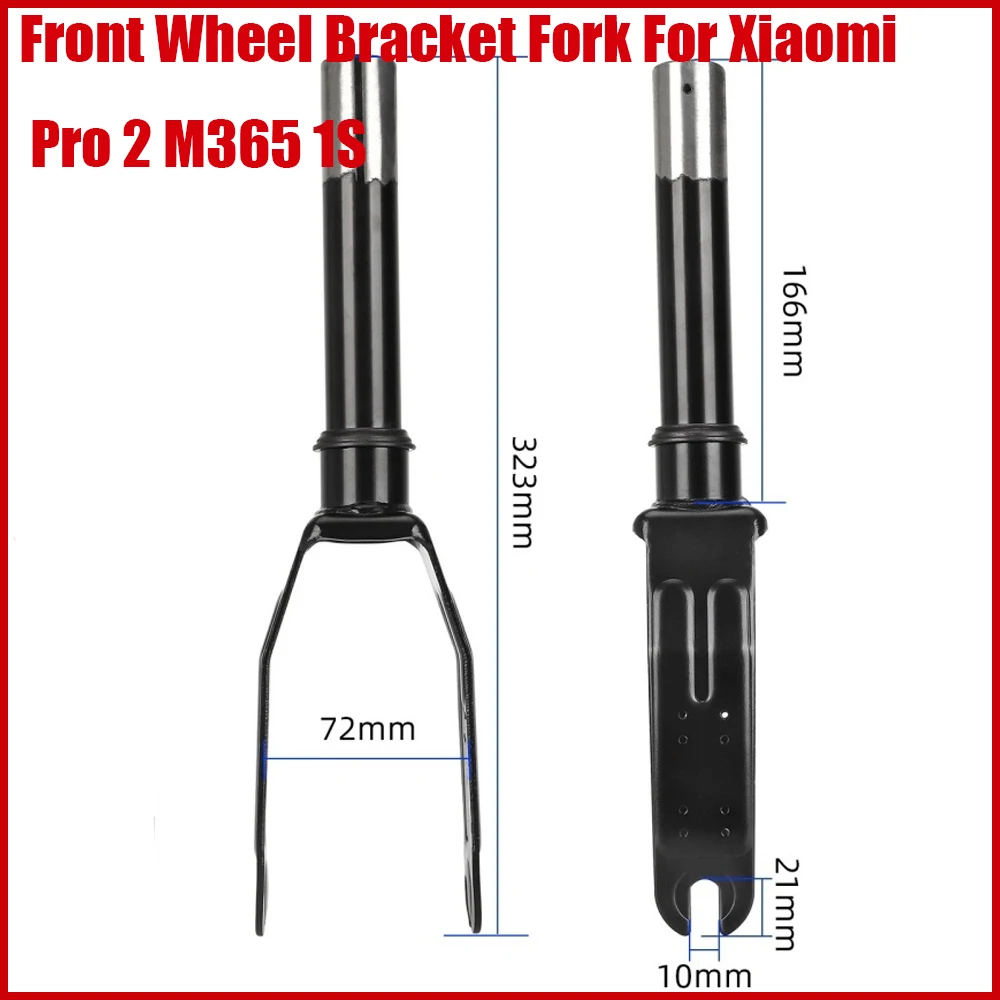 

Front Wheel Bracket Fork for Xiaomi M365 1S Pro 2 Electric Scooter Aluminum Alloy with Plastic Cover Replacement Parts