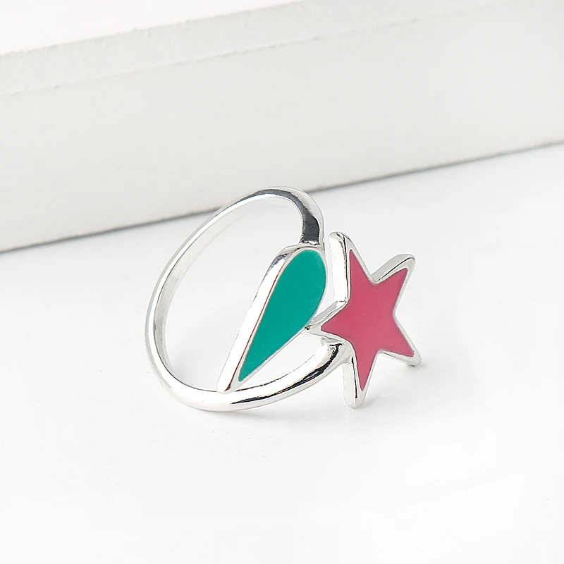 Anillo de Anime Hunter X Hunter Hisoka, anillos de dedo ajustables en forma de lágrima para mujeres y hombres, joyería de pareja