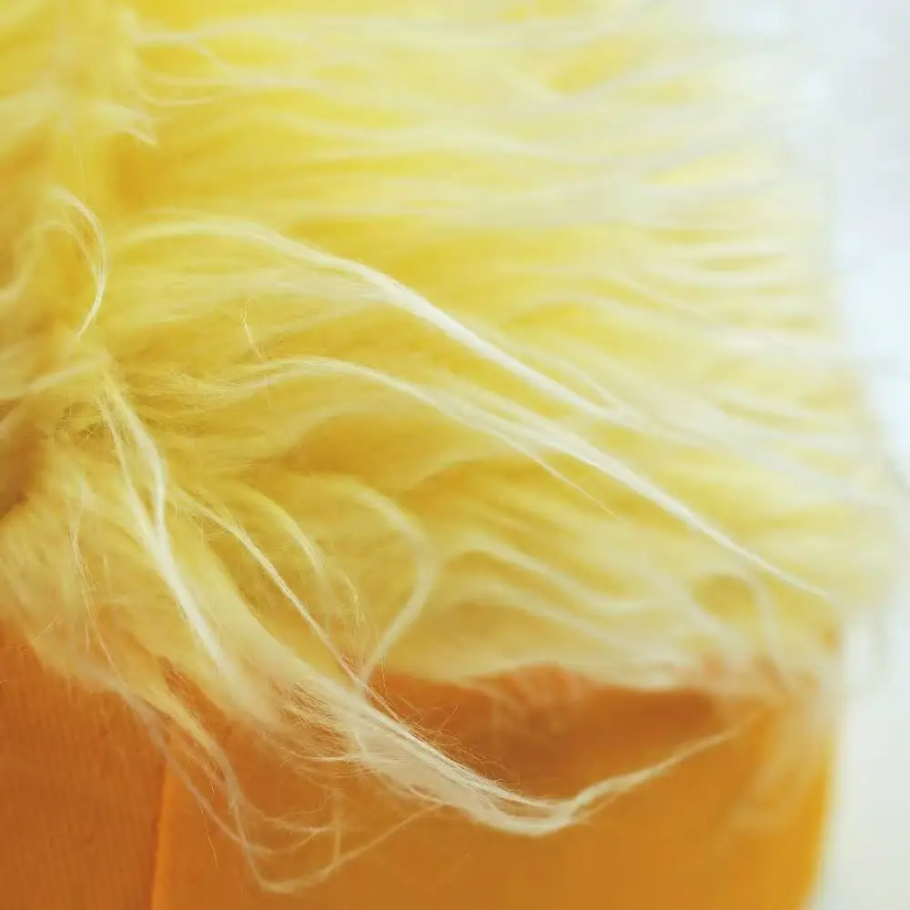Lustiger Enten-Schirmhut mit Kunsthaar, Neuartiger Gelb-Oranger Verstellbarer Sonnenschirm für Männer und Frauen, Einzigartige Lässige Streetwear-Kappe – Detail 14