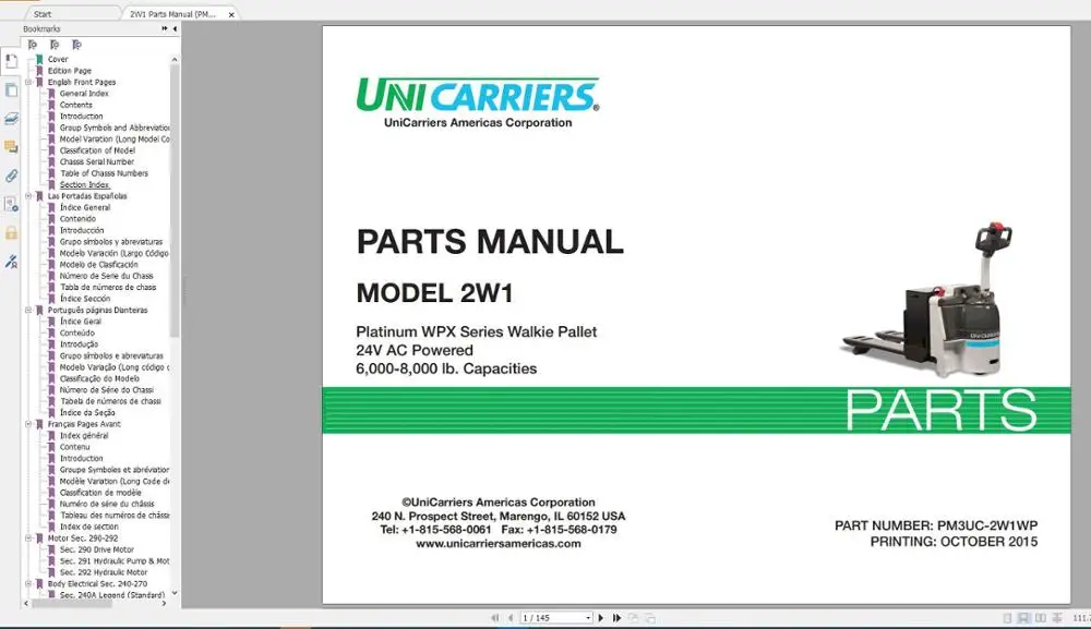 

For NISSAN UNICARRIERS Forklift Part Catalog & Service Manual (PDF) Updated 2017