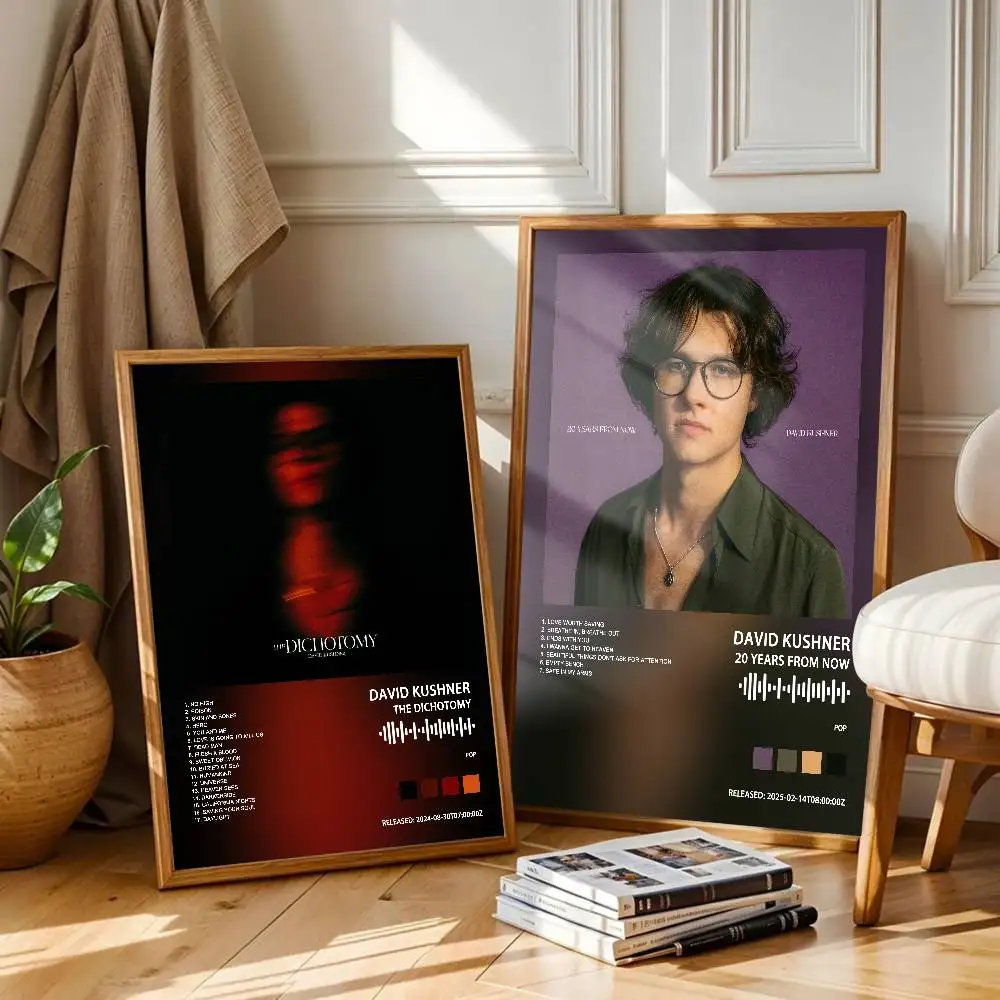 David K-Kushner  Album Cover Poster Self-Adhesive Art Waterproof Paper Sticker Coffee House Bar Room Wall Decor