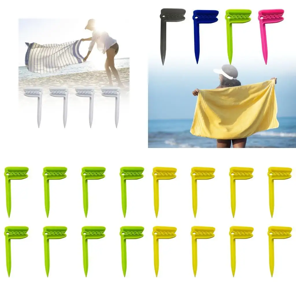 

Y1UC 8pcs Plastic Beach Towel Clip Outdoor Decorative Clothespins Sheet Holder