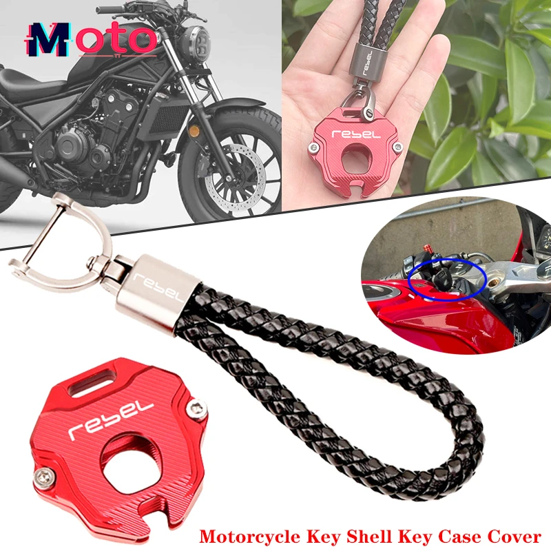 Voor Honda Rebel CM1100 REBEL 1100 1100 T DCT 2021 2022 2023 Motorcycle CNC Accessoires Klep Case Shell Sleutelhanger sleutelhanger Sleutel