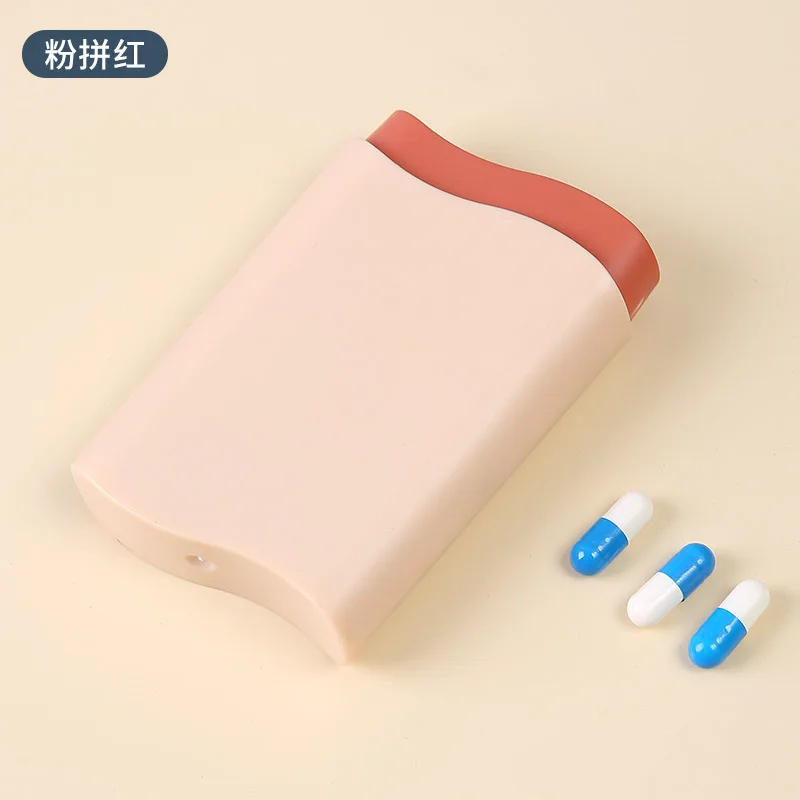 Mini Small Portable Travel Vitamin Box Pill Cases Container Organizer Storage Tablet 7 Days 6 Grids Medicine Fish Oils