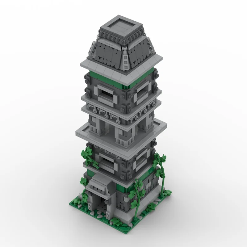 Medieval Castle Model Moc Building Blocks  Age of Empires - Guard Tower Model Technology Bricks DIY Assembly Holiday Toys Gift