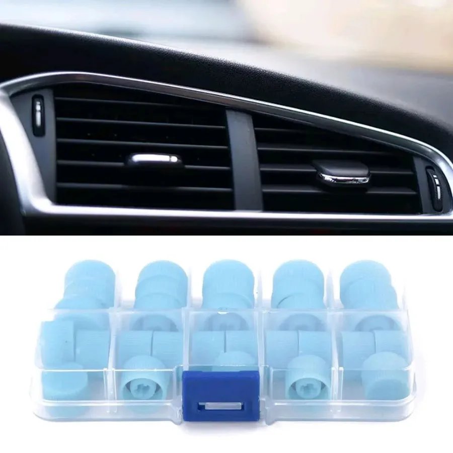 30pcs Air Conditioning Charging Valve Dust Cover Auto A/C Refrigerant Port Cap Car Accessories Car Interior Replacement Parts