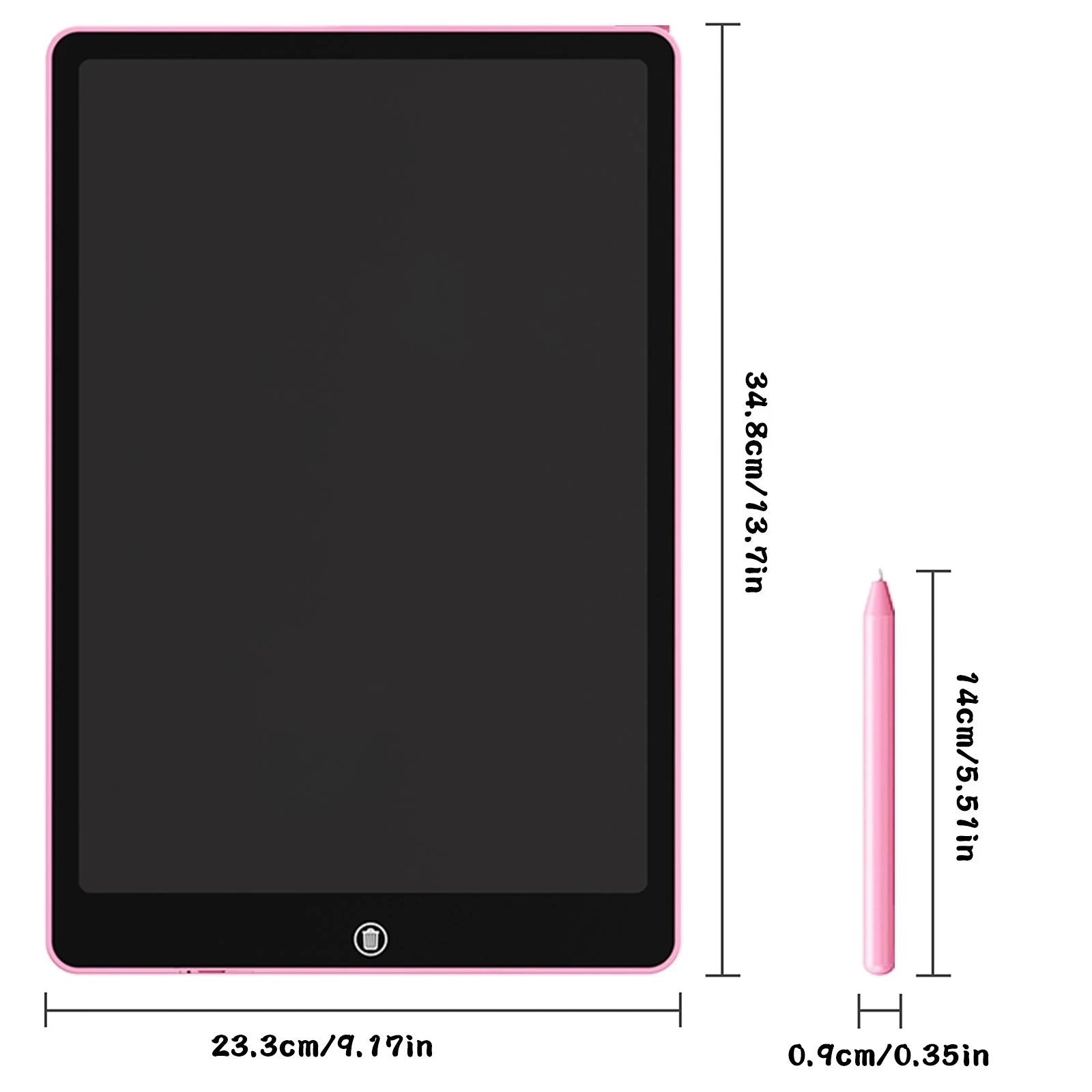Tablette d'écriture LCD 16 pouces, grand planche à dessin électronique avec couleurs vives, écran effaçable, jouets éducatifs parfaits