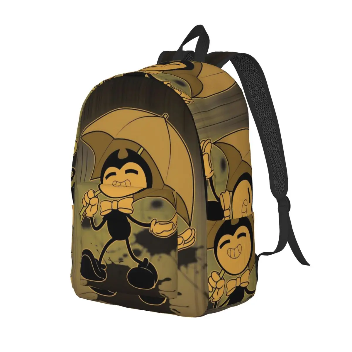 Bendy And The Dark Revival for Teens Student School Bookbag Gaming Daypack Elementary High College Gift