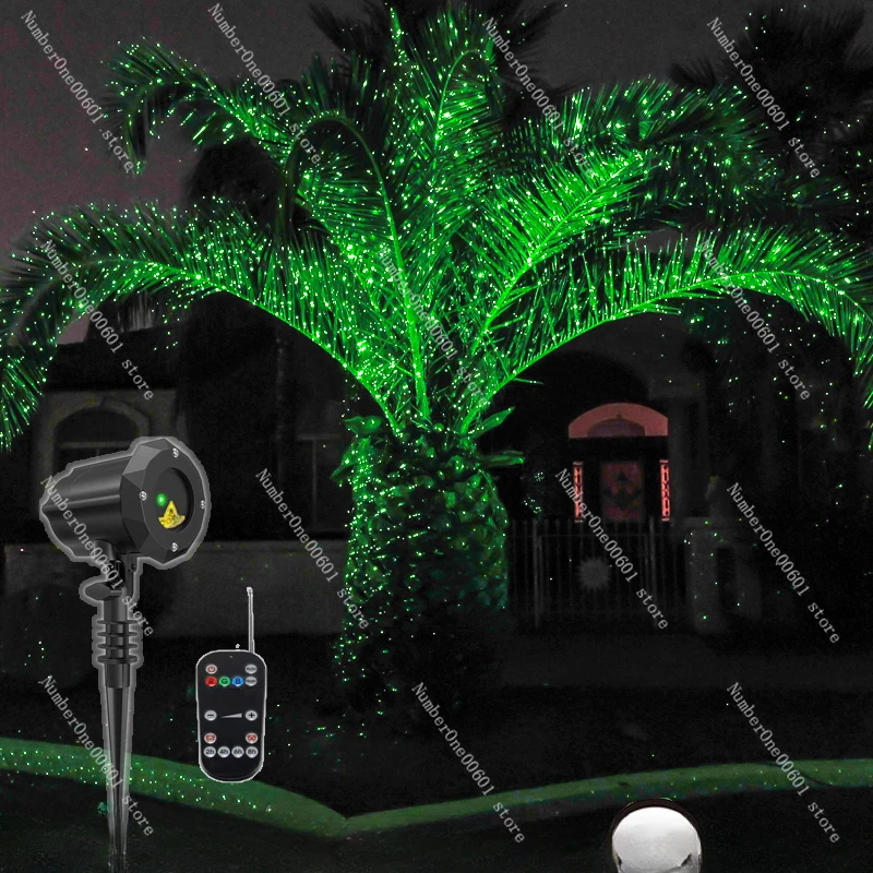 Simple indoor dynamic firefly laser light, outdoor scenic park lawn