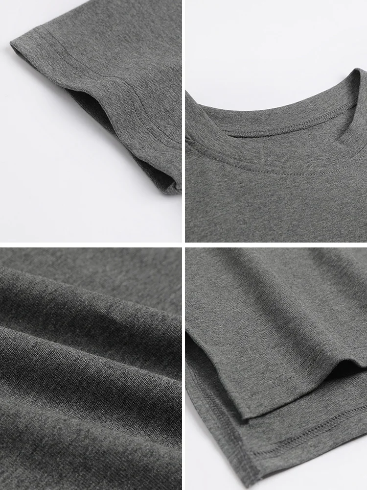 T-shirt ample coréen pour femmes, Dr ort Sve, longueur aux genoux, été, décontracté, confortable, mélange de coton Dr