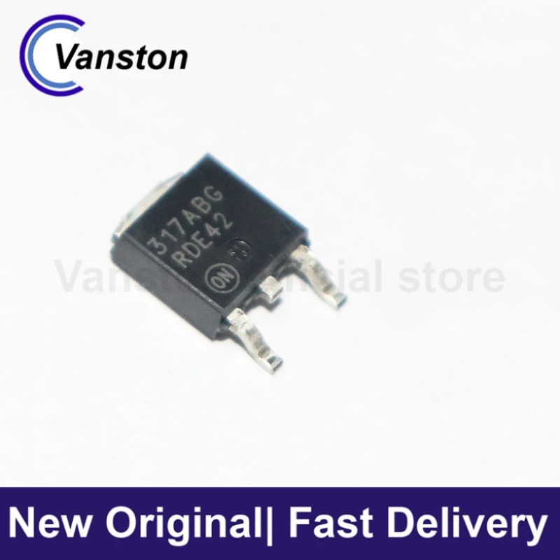 Regulador de tensão linear, componentes eletrônicos, LM317ML-TN3-R, pacote TO-252-2, DPAK, novo, original, 5pcs