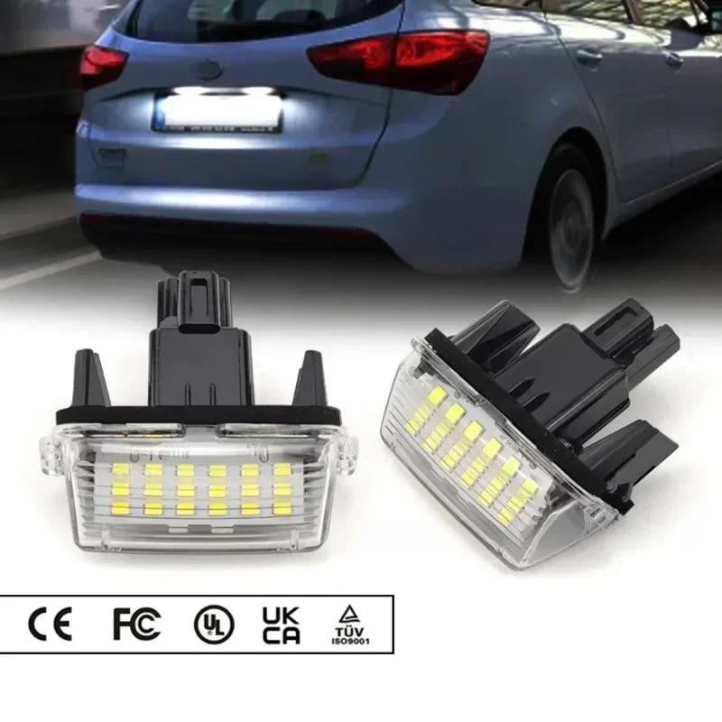 2 Pcs LED for Number License Plate Light Lamp Super White Error Free Toyota LED License Plate Light