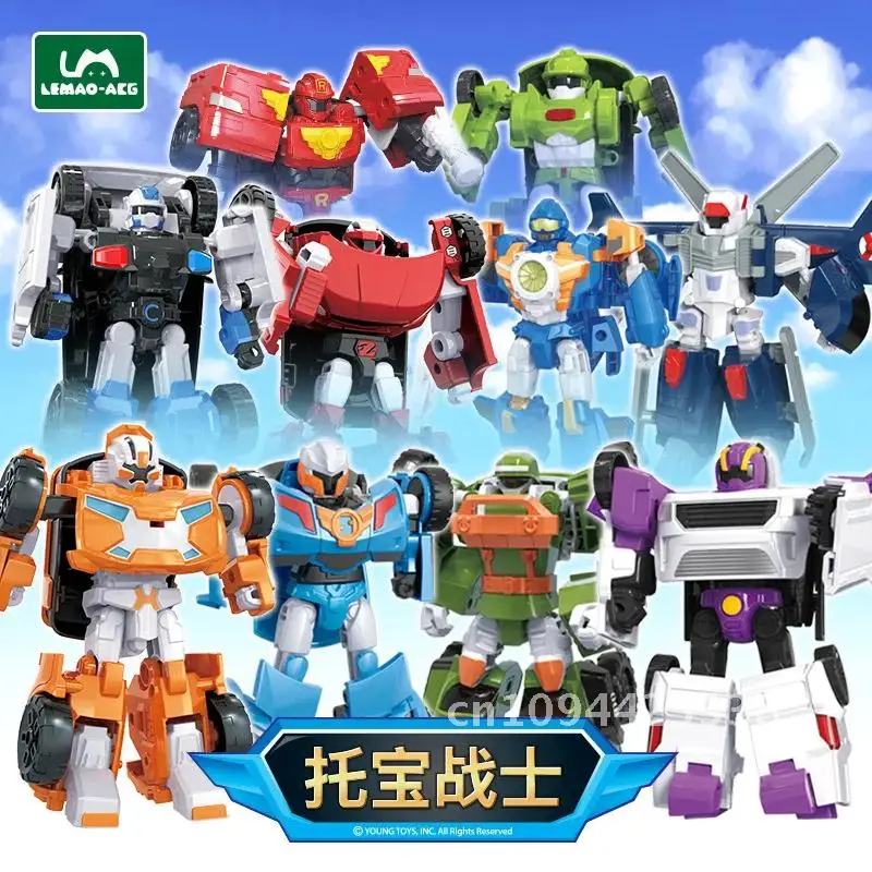 Korea Tobot Transformation Robot Toys Anime Cartoon Brothers Tobot Deformation Car Action Figure Large Vehicle For Child Gifts