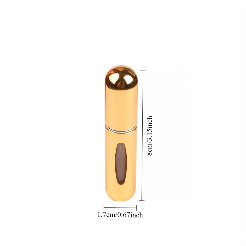 5ml Portable Refillable Perfume Atomizer Bottle, Bottom Filling Empty Perfume Spray Bottle, Mini Travel Fragrance Container, Mul