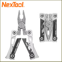 Nextool Silver Blade EDC Tool 14 In 1 Multi Tool Portable Multi-function Pliers Screwdriver Wrench Pliers Knife With Leather Bag