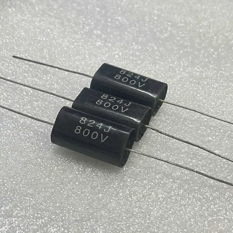 

5PCS/LOT MEA MET 800V 824J 0.82UF 820NF 800VDC Axial Mylar Capacitor