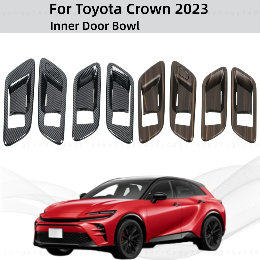 

Car Stickers Styling Carbon Inner Door Handle Bowl Beze For Toyota Crown 2023 ABS Cars Modification Decoration Accessories
