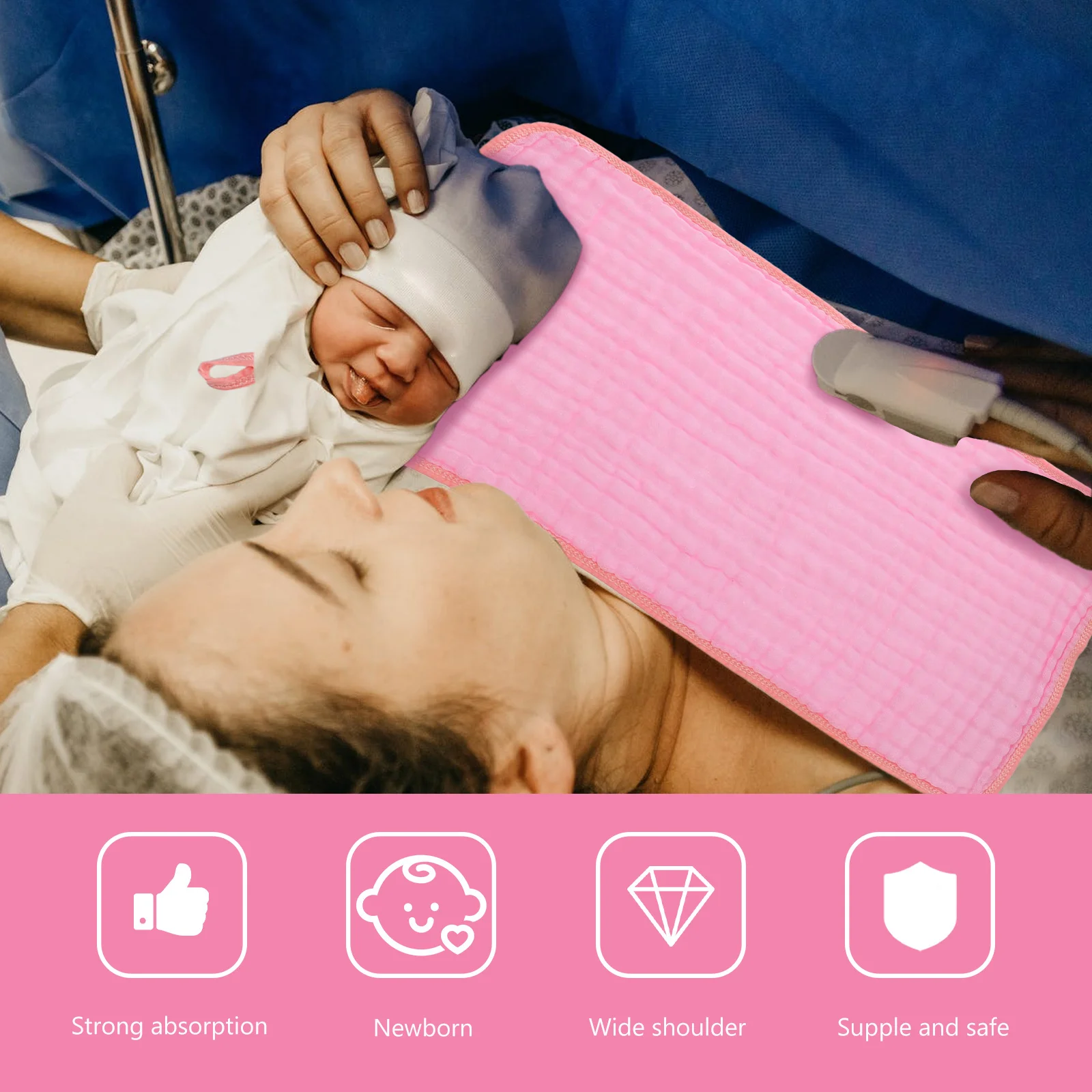 3 قطعة ملابس الطفل المنزلية ماصة مريحة الوليد التجشؤ القماش ضرورة ملابس تجشؤ مقاومة للاهتراء منشفة تجشؤ