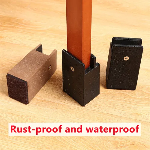 Imagen 2 del producto Abrazadera de tornillo elevadora de pies de silla ajustable, elevadores de muebles de cama con abrazadera de tornillo de 2 a 4 pulgadas de altura, resistentes, 4 Uds.