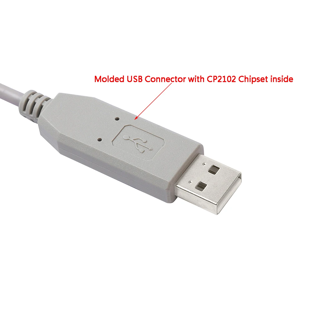 Gray Aruba WiFi 6 Wireless Access Point Micro USB Console Cable With CP2102 USB TTL Serial Adapter for AP-203 AP-303 AP-344/345