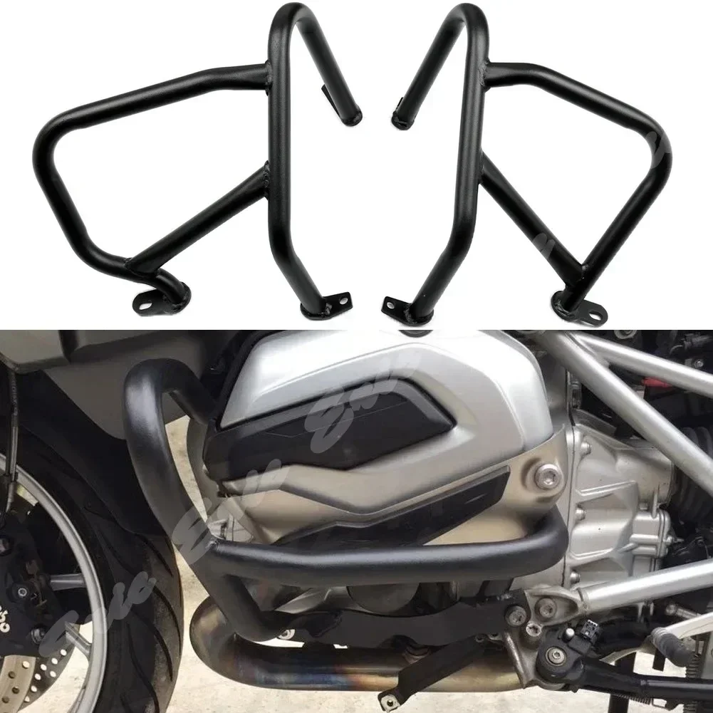 

New Motorcycle Upper Front Engine Guard Crash Bar Protection For BMW R1200R R1200RS 2015 2016 2017 2018 Black