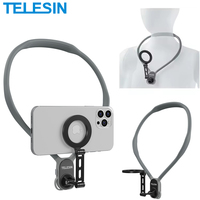 TELESIN Update Max Magnetic Neck Mount Silicone Quick Release Hold for iPhone 16 15 14 13 SAMSUNG HUAWEI XIAOMI Phone Accessory