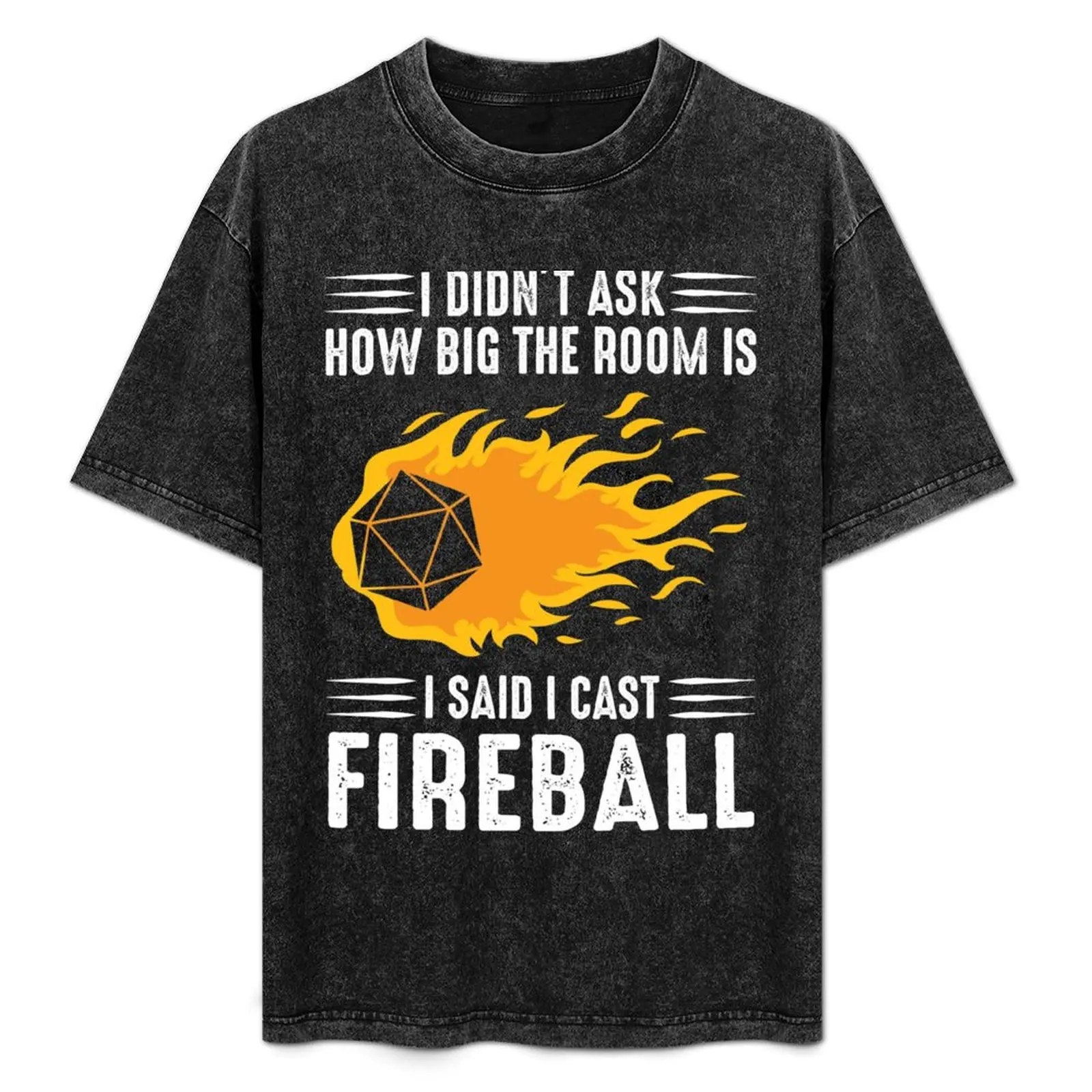 

I cast Fireball Wizard Sorcerer DM Gift TTRPG T-Shirt blue archive fashion shirts Short sleeve tee heavy weight t shirts for men
