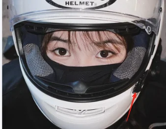 ARAI RX7X RX7V CORSAIR-X RX7V EVO 오토바이 헬멧 바이저 잠금 앞 유리 헬멧 렌즈 래치 Tuyere 에어 덕트 액세서리