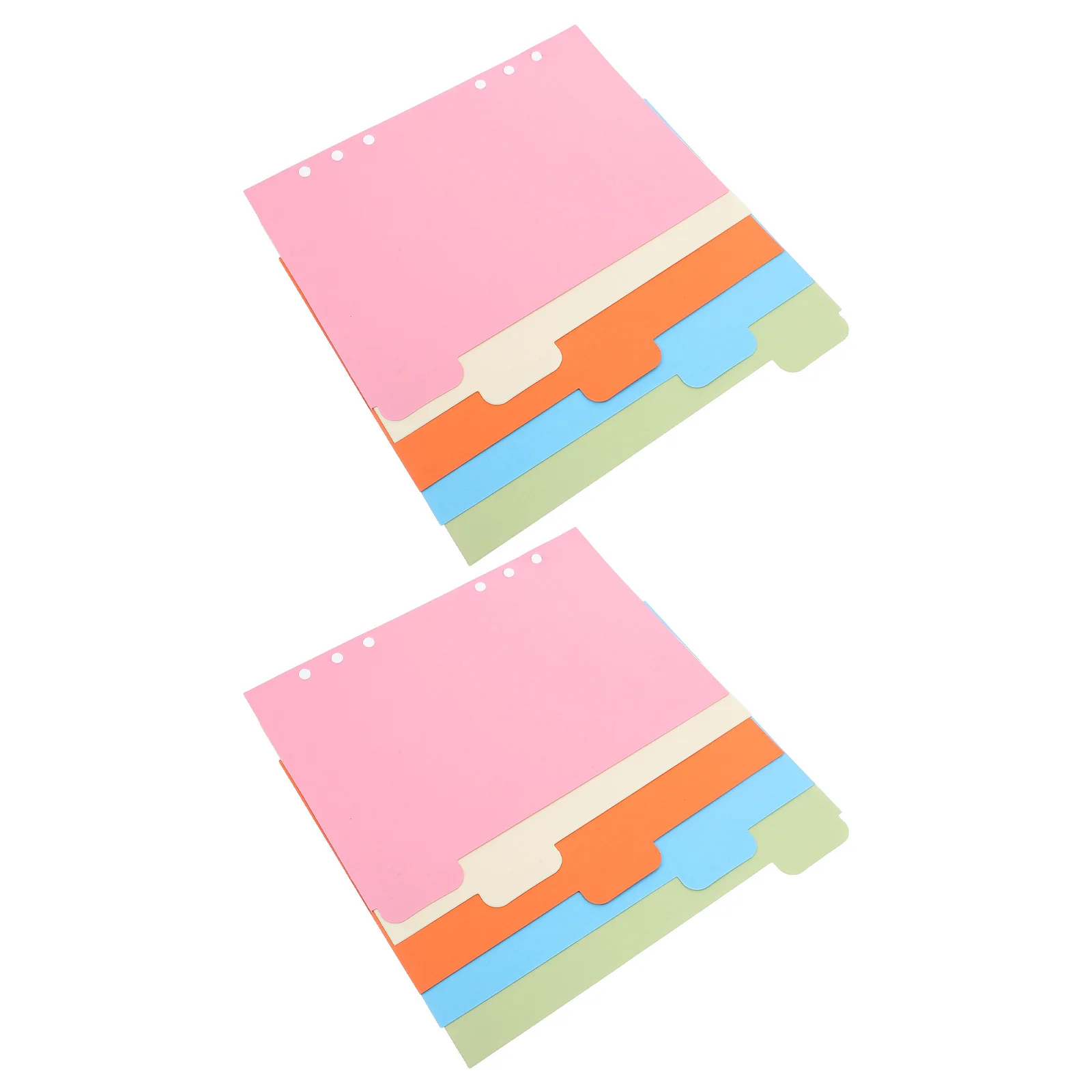 

10 шт., пластиковые переплеты, сверхмощные кольцевые разделители для переплета с вкладками, индексные страницы для отрывной папки, разделитель страниц, органайзер, верхняя часть