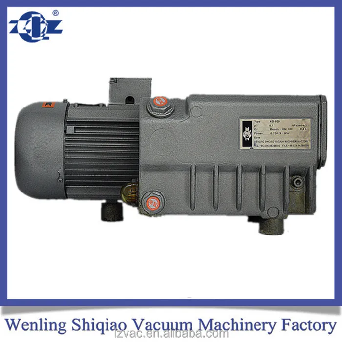 XD020 Automotive air conditioning 2 stage oil sealed rotary vane 12 cfm vacuum pump