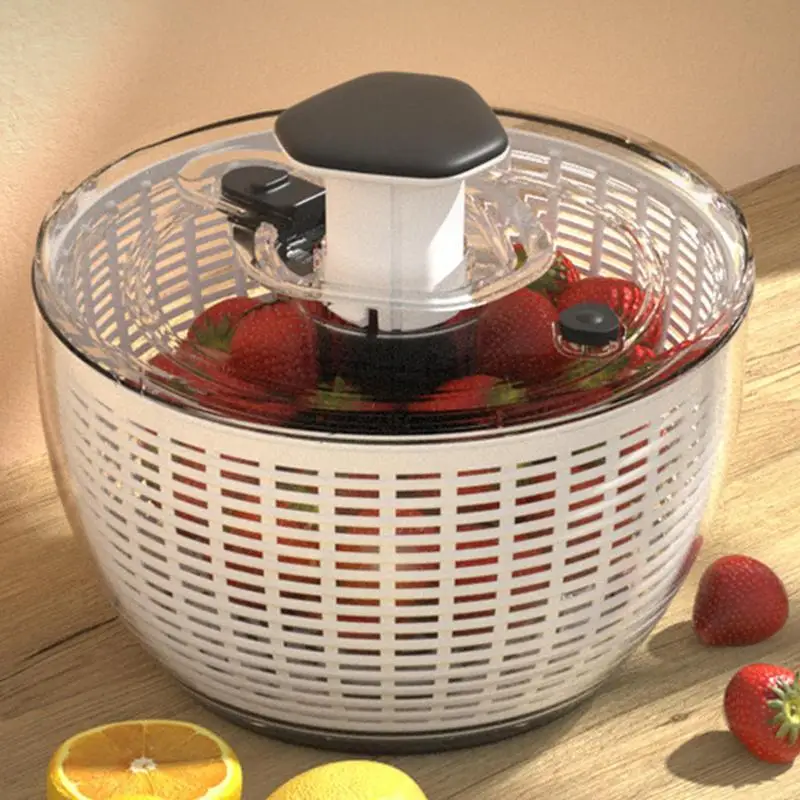 

Vegetables Dryer manual fruit spinner Fruit Drain Basket Large Capacity Vegetable Dryer Salad Dryer Kitchen Household Gadget