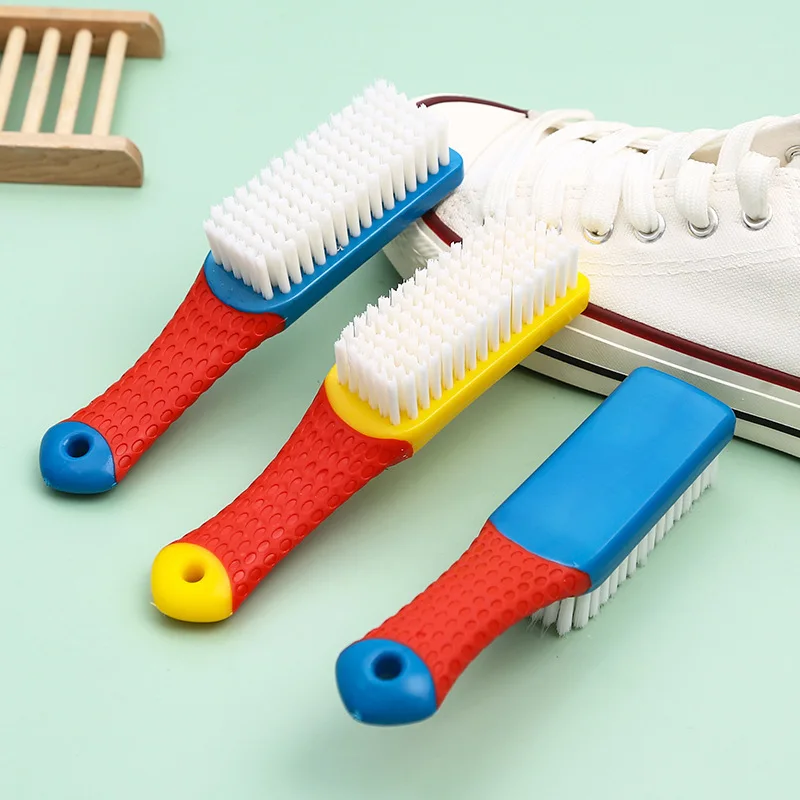 Brosse à chaussures en plastique, nettoyeur de chaussures polyvalent pour rencontre, blanchisserie douce, vêtements et livres, 1 pièce