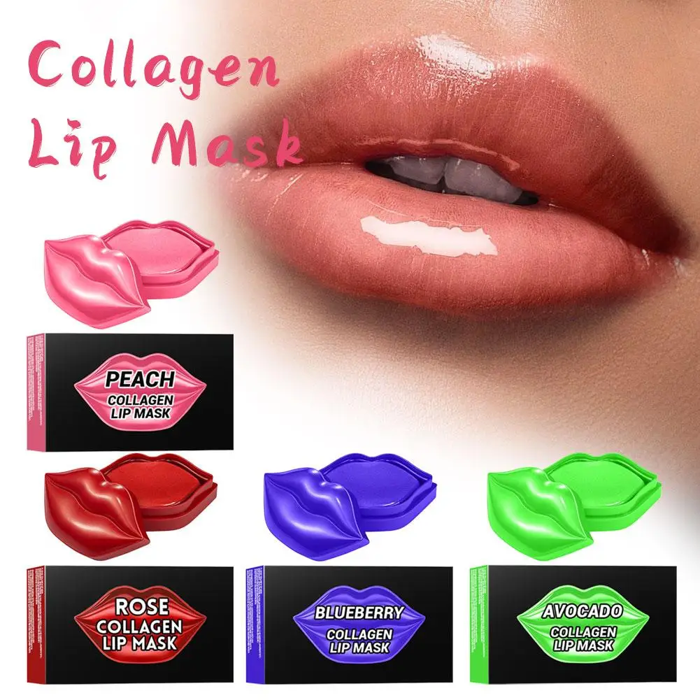 Mascarilla labial de colágeno hidratante con vitamina C de frutas que mejora la sequedad y pelar mascarilla labial suave no irritante