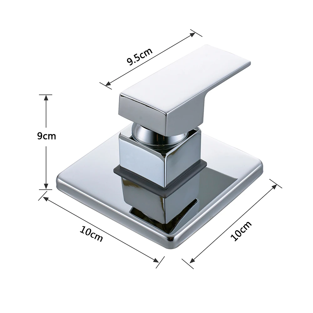 Wall Mounted Bathroom Mixer Tap Chrome Rotate Spout Basin Faucet  Single Handle Concealed Install Washing Crane Tap