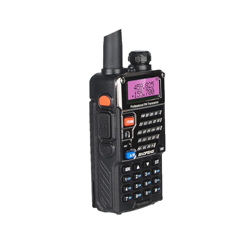 Imagem -03 - Baofeng-walkie Talkie Portátil Uv5re Plus cb Vhf Uhf Rádio Bidirecional 5w Dual Band para a Caça Caminhoneiro