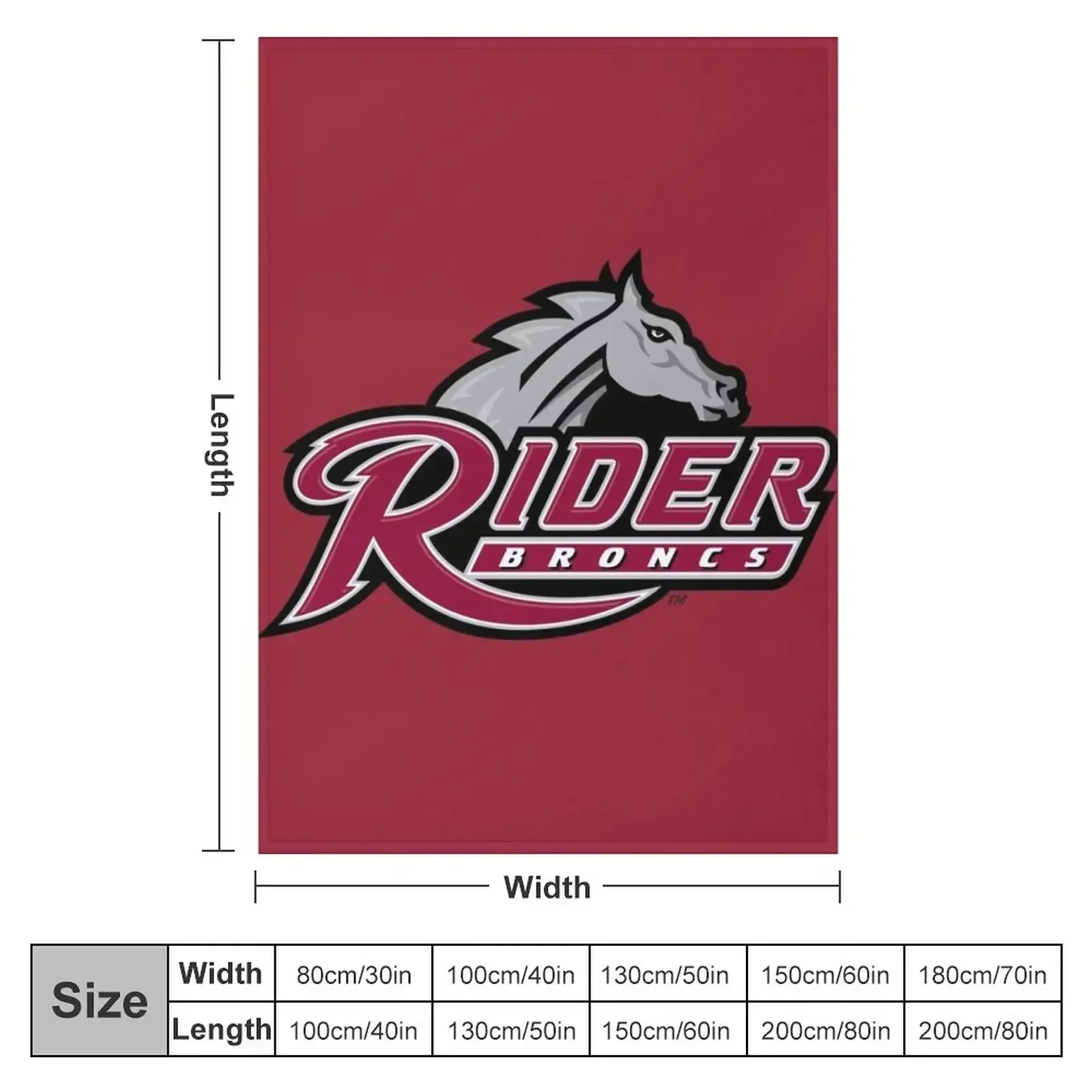 Rider Broncs Throw Blanket christmas gifts Decorative Throw warm for winter Blankets