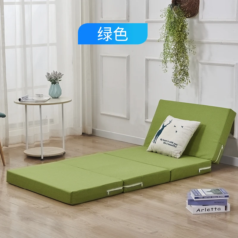 Four-fold thickened sponge mattress tatami lunch break student office single sleep removable and washable floor artifact