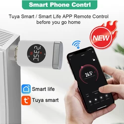 Tuya Smart Home Wifi Thermostatic Radiator Valve  Actuator Tuya Thermostat Temperature Controller Smart Life  Alexa Google Home