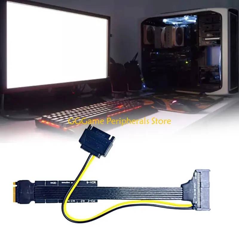 

U55B M.2 NVMe to U2U3 SSD Card Cable Support PCIE4.0 U2U3 SSD Hard Disk Fast Speed