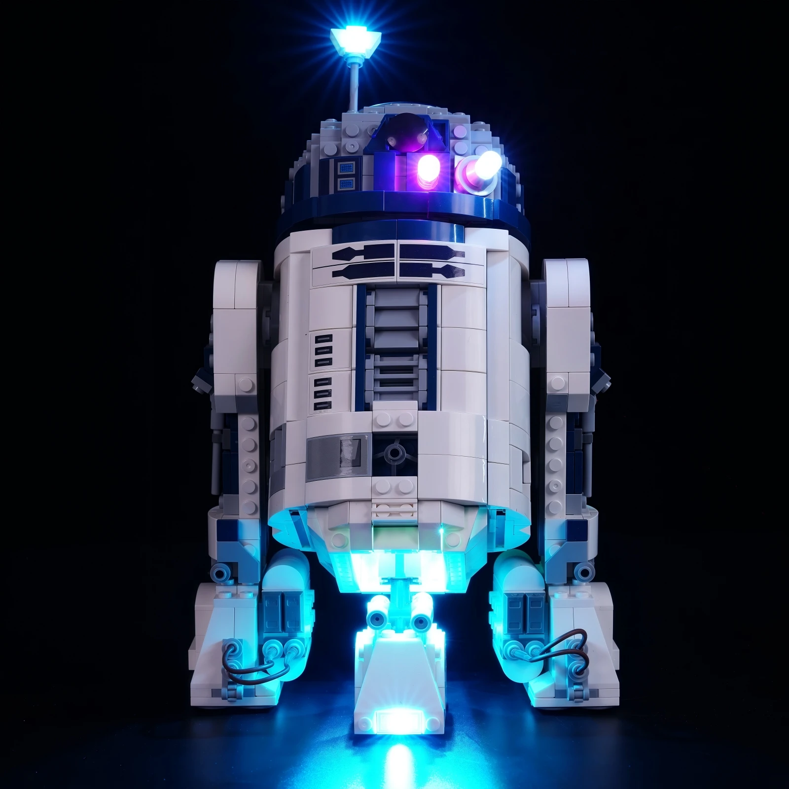 Maxcxt conjunto de luz led para lego star wars 75379 R2-D2 diy lâmpada decorativa com caixa bateria não inclui blocos de construção lego