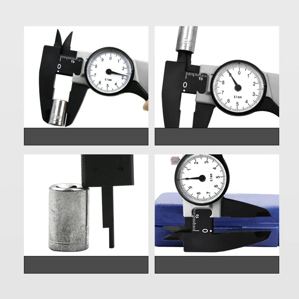 

0-150Mm Plastic Caliper High Precision Double Scale Shockproof Lightweight Measuring Tool For